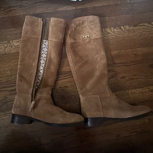 Tory Burch brown suede boots